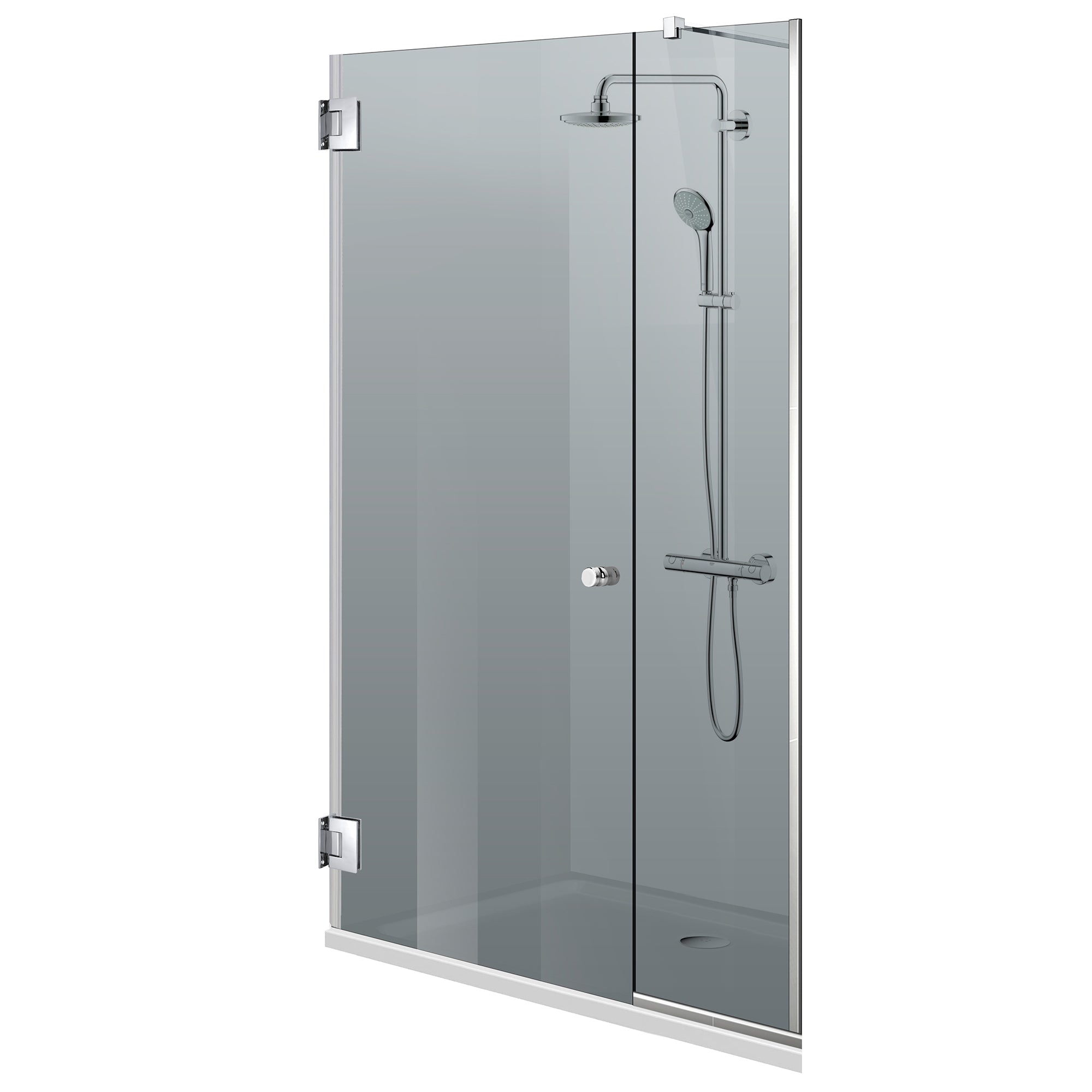 Shower Doors stainless steel #Grey