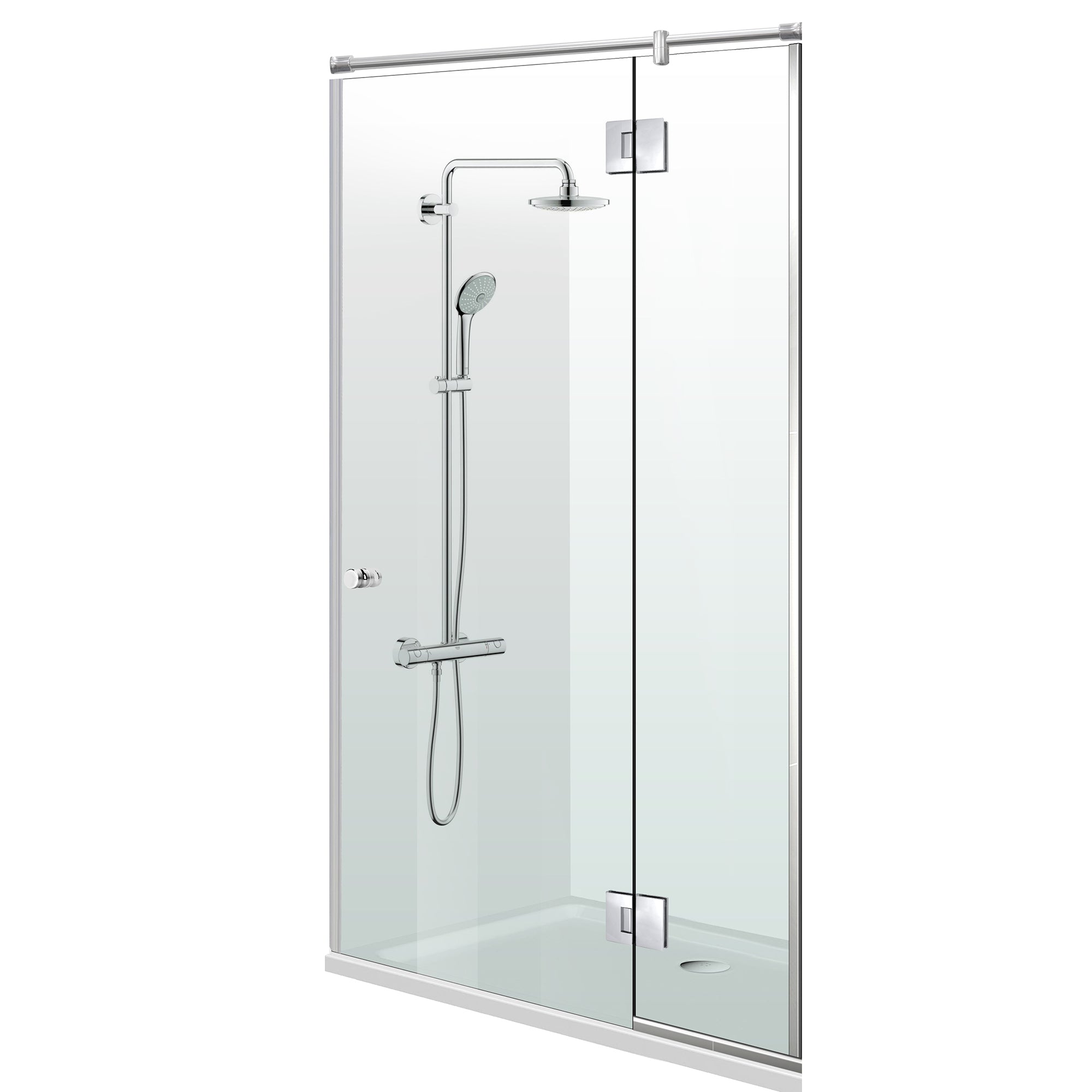 Shower Doors stainless steel #Clear