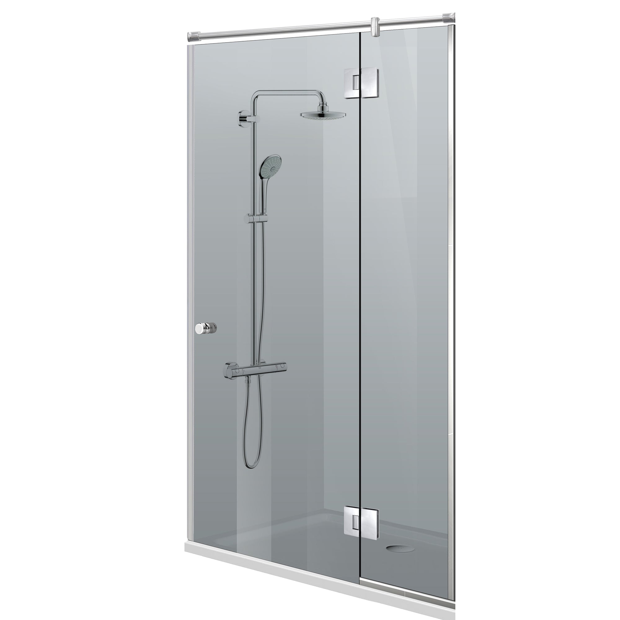 Shower Doors stainless steel #Grey