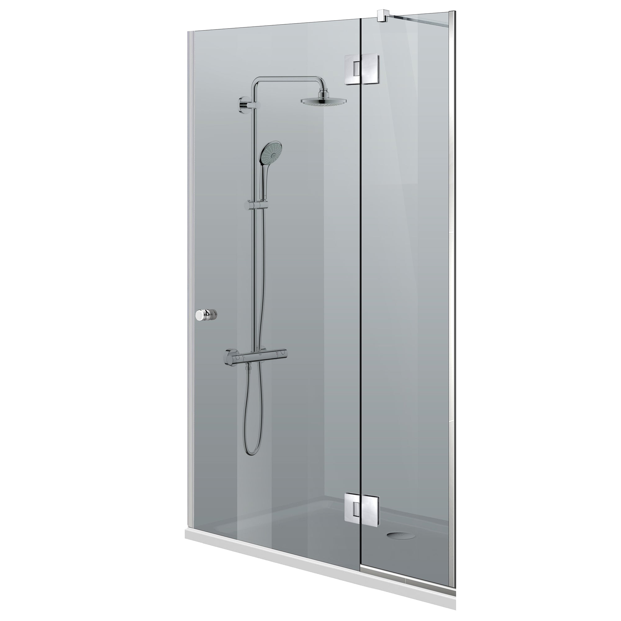 Shower Doors stainless steel #Grey