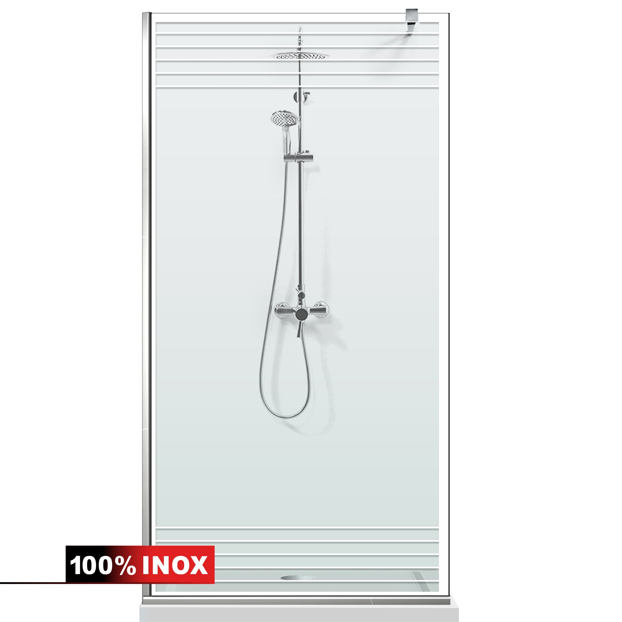 Shower Screens Walk-in, Black Shower Wall, #Clear #Crystal Clear