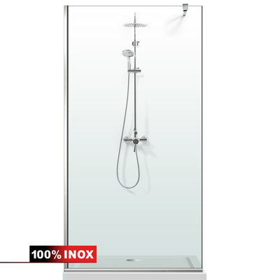 Shower Screens Walk-in, Shower wall Stainless steel, #Clear #Water-clear