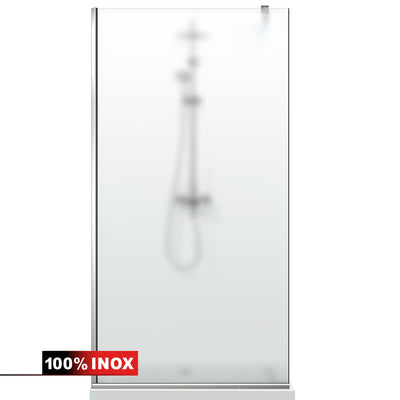 Shower Screens Walk-in, Shower wall Stainless steel, #Satin #Matt