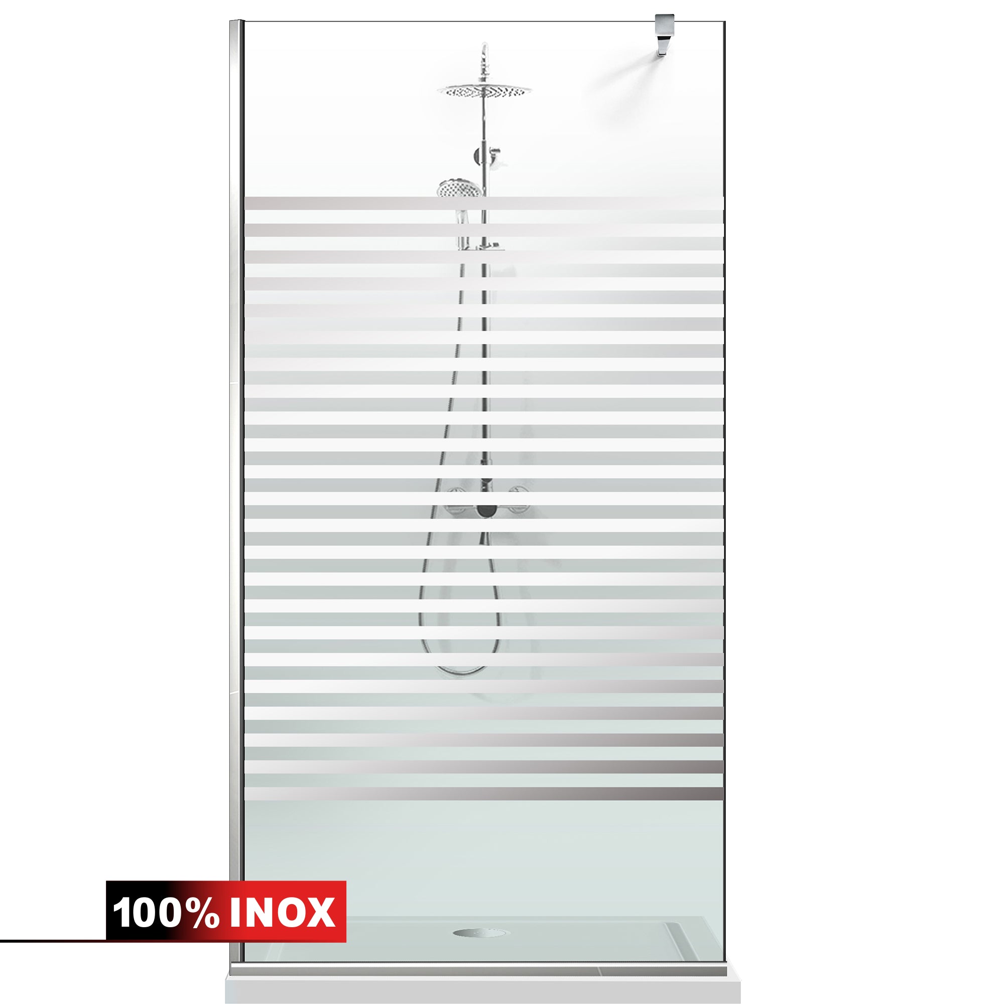 Shower Screens Walk-in, Shower wall Stainless steel, #Clear #Water-clear