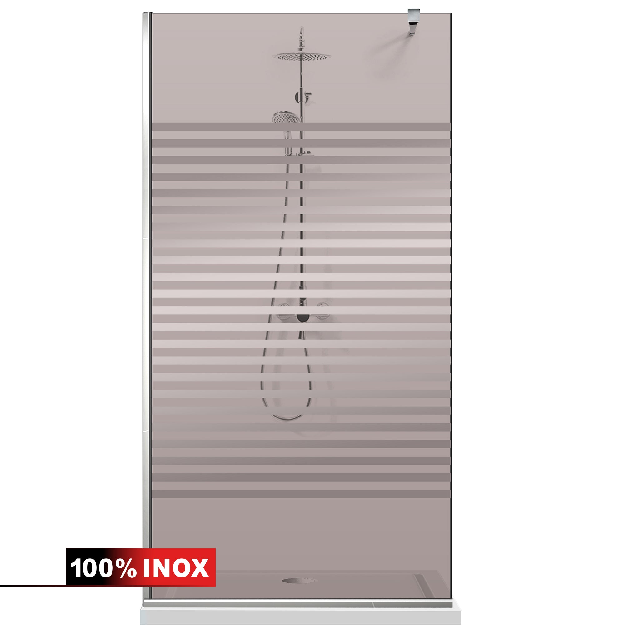 Shower Screens Walk-in, Shower wall Stainless steel, #Bronze #Bronze
