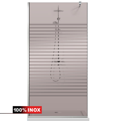 Shower Screens Walk-in, Shower wall Stainless steel, #Bronze #Bronze