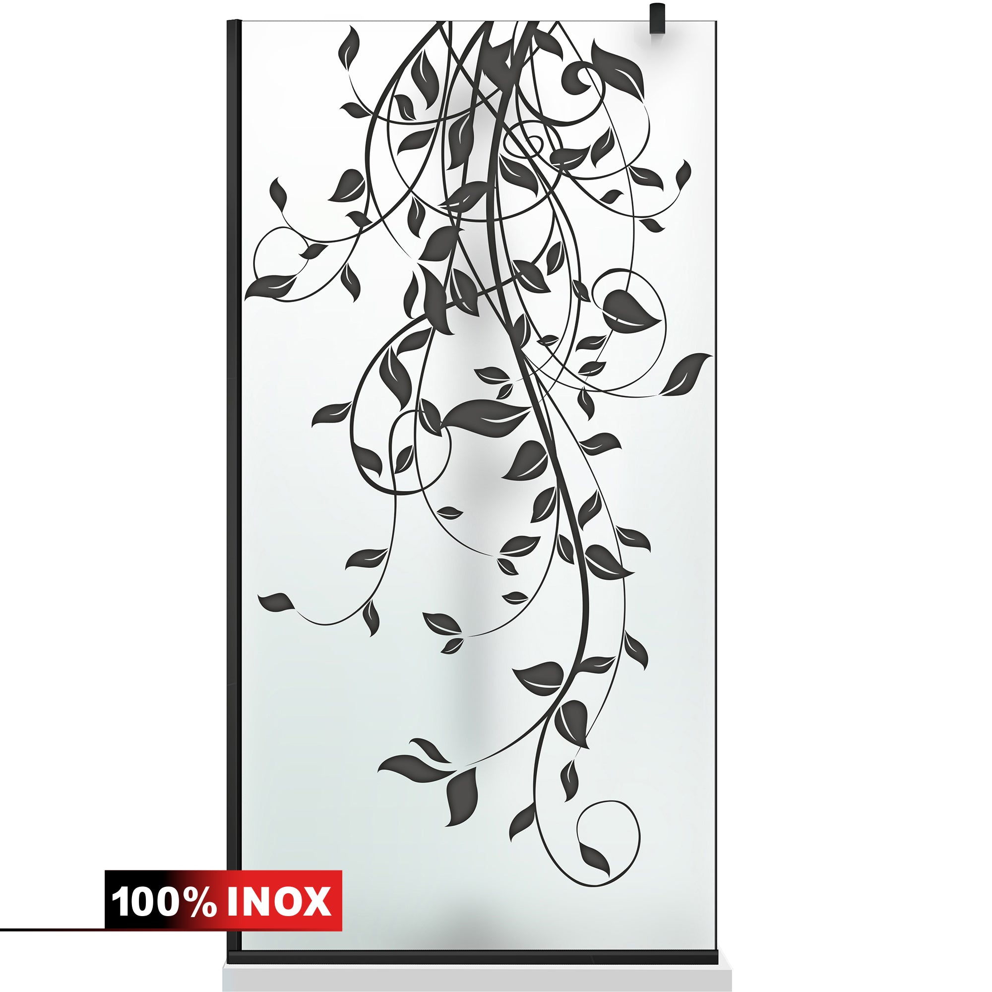 Shower Screens Walk-in, Black Shower Wall, #Satiné #Matt