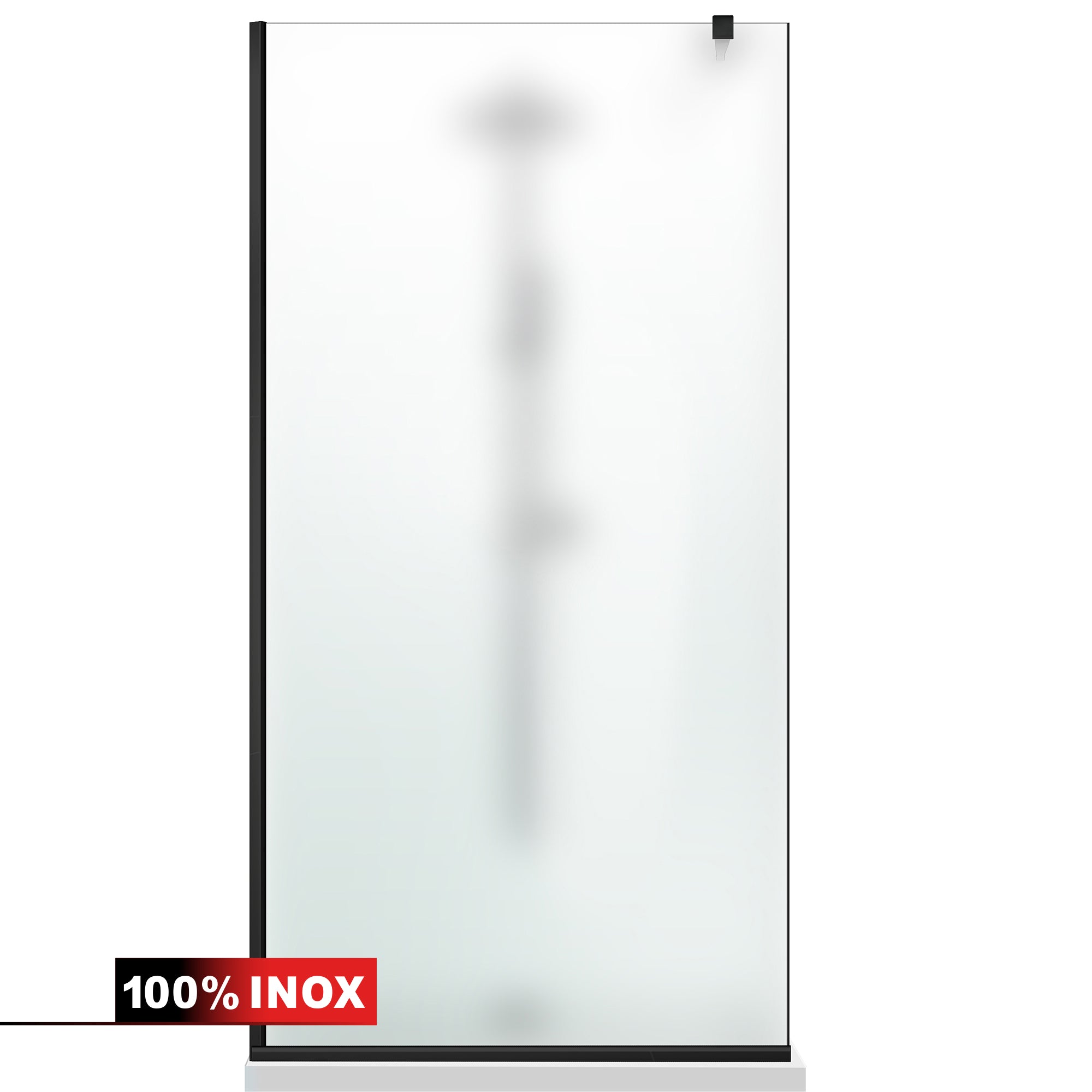 Shower Screens Walk-in, Black Shower Wall, #Satiné #Matt