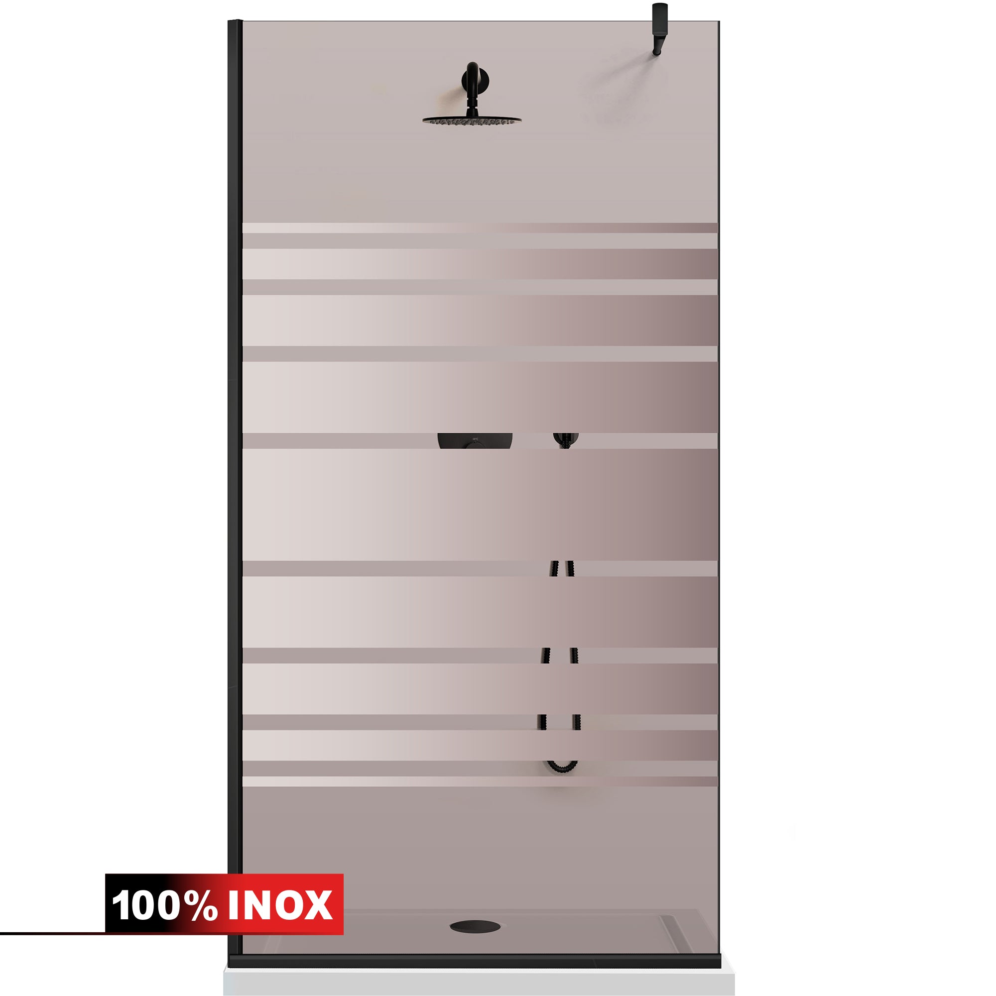 Shower Screens Walk-in, Black shower wall, #Bronze #Bronze
