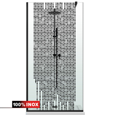 Shower Screens Walk-in, Black Shower Wall, #Clear #Víztiszta