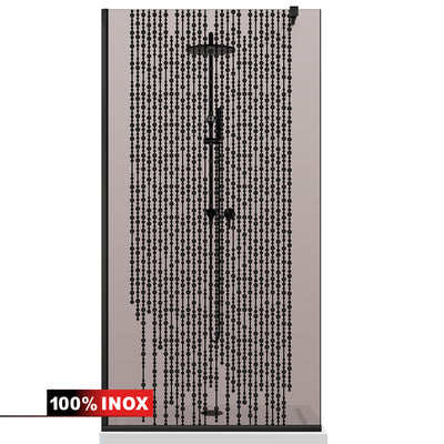 Shower Screens Walk-in, Black shower wall, #Bronze #Bronze