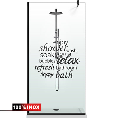 Shower Screens Walk-in, Black Shower Wall, #Clear #Víztiszta