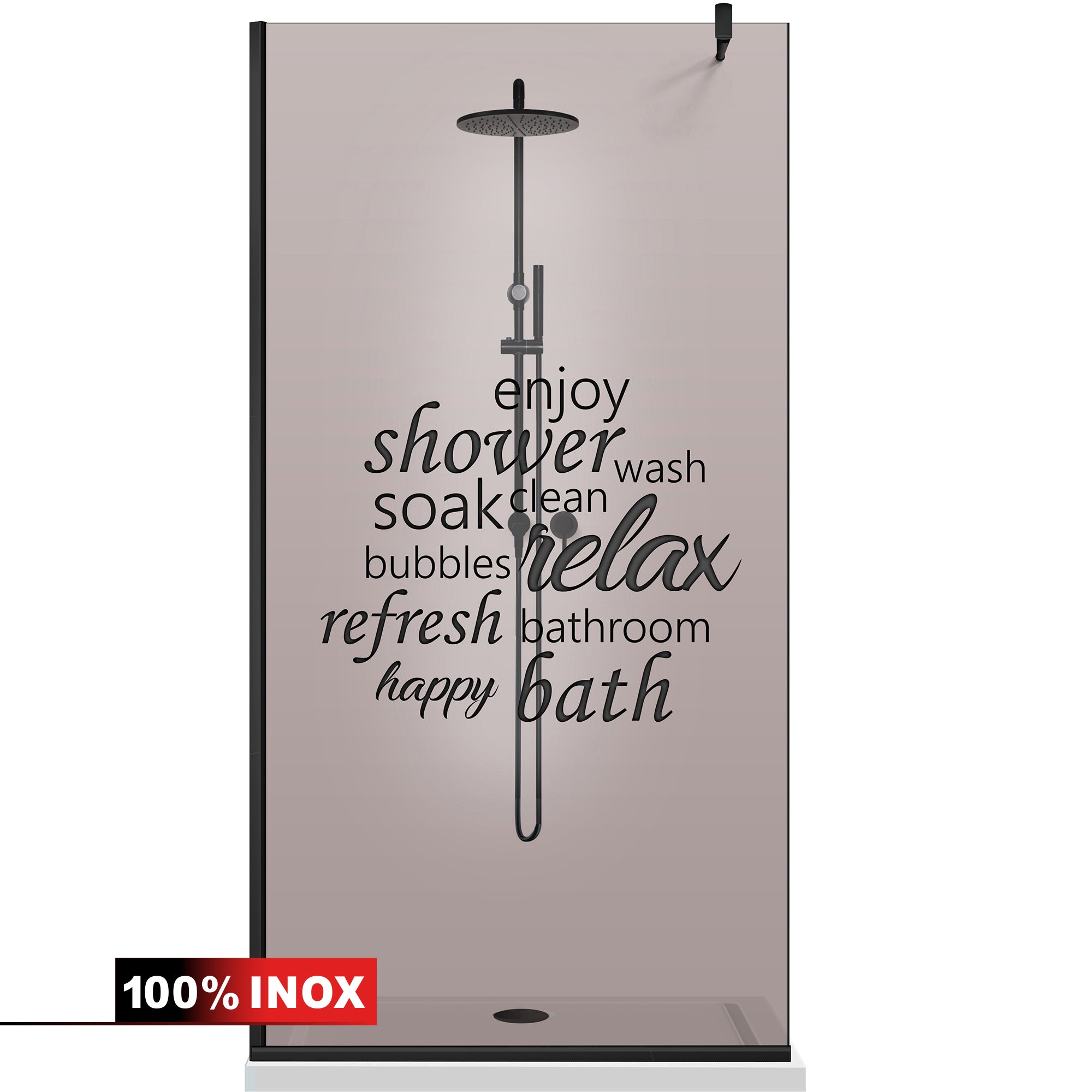 Shower Screens Walk-in, Black shower wall, #Bronze #Bronze