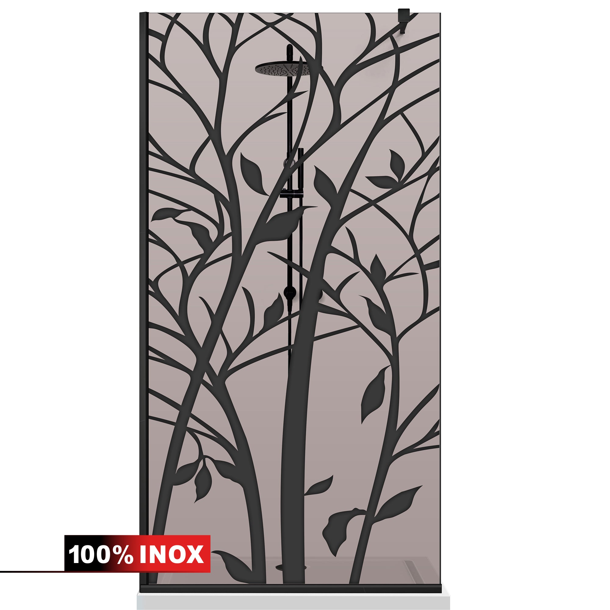 Shower Screens Walk-in, Black shower wall, #Bronze #Bronze