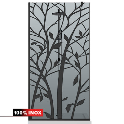 Shower Screens Walk-in, Black shower wall, #Grey #Grey
