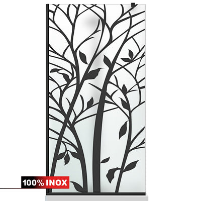 Shower Screens Walk-in, Black Shower Wall, #Satiné #Matt