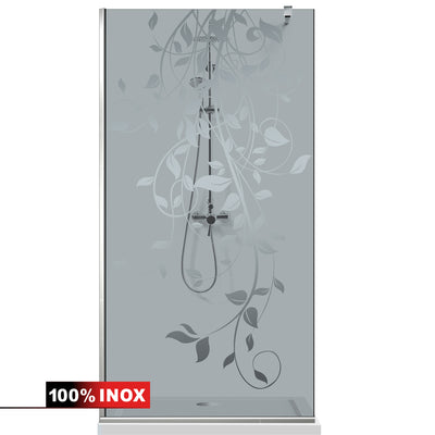 Shower Screens Walk-in, Shower wall Stainless steel, #Grey #Grey