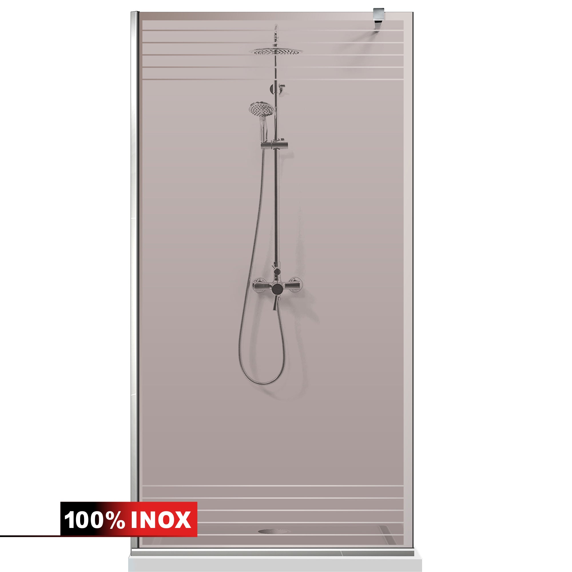Shower Screens Walk-in, Shower wall Stainless steel, #Bronze #Bronze