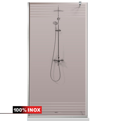 Shower Screens Walk-in, Shower wall Stainless steel, #Bronze #Bronze