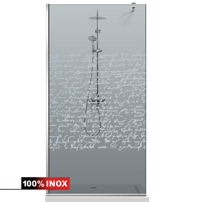 Shower Screens Walk-in, Shower wall Stainless steel, #Grey #Grey