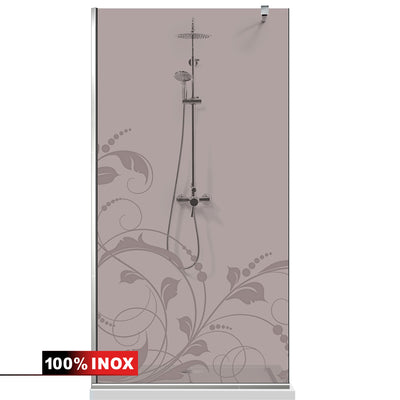Shower Screens Walk-in, Shower wall Stainless steel, #Bronze #Bronze