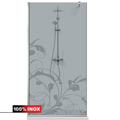 Shower Screens Walk-in, Shower wall Stainless steel, #Grey #Grey