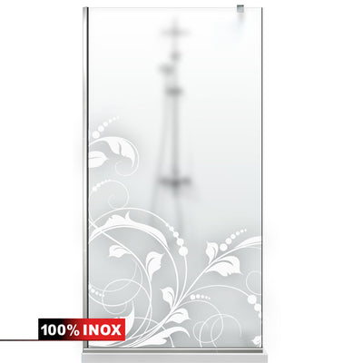 Shower Screens Walk-in, Shower wall Stainless steel, #Satin #Matt