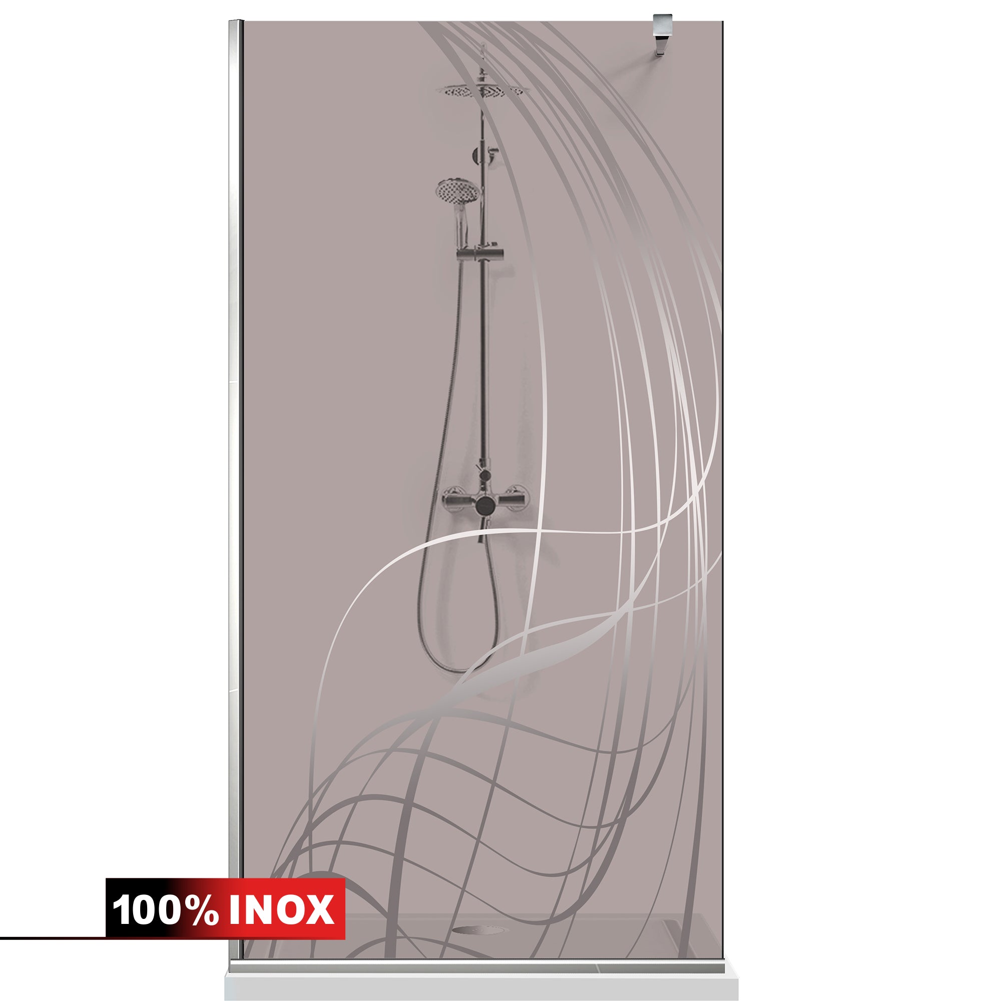 Shower Screens Walk-in, Shower wall Stainless steel, #Bronze #Bronze