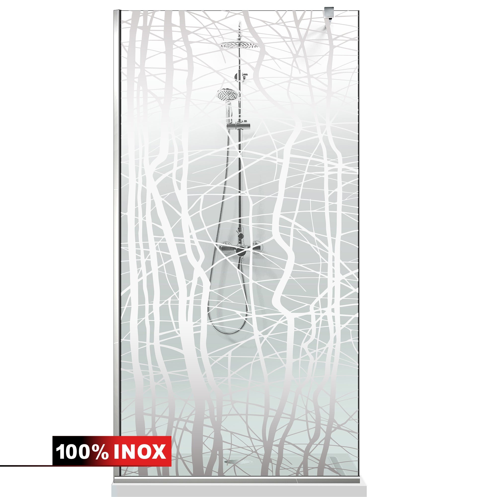 Shower Screens Walk-in, Shower wall Stainless steel, #Clear #Water-clear