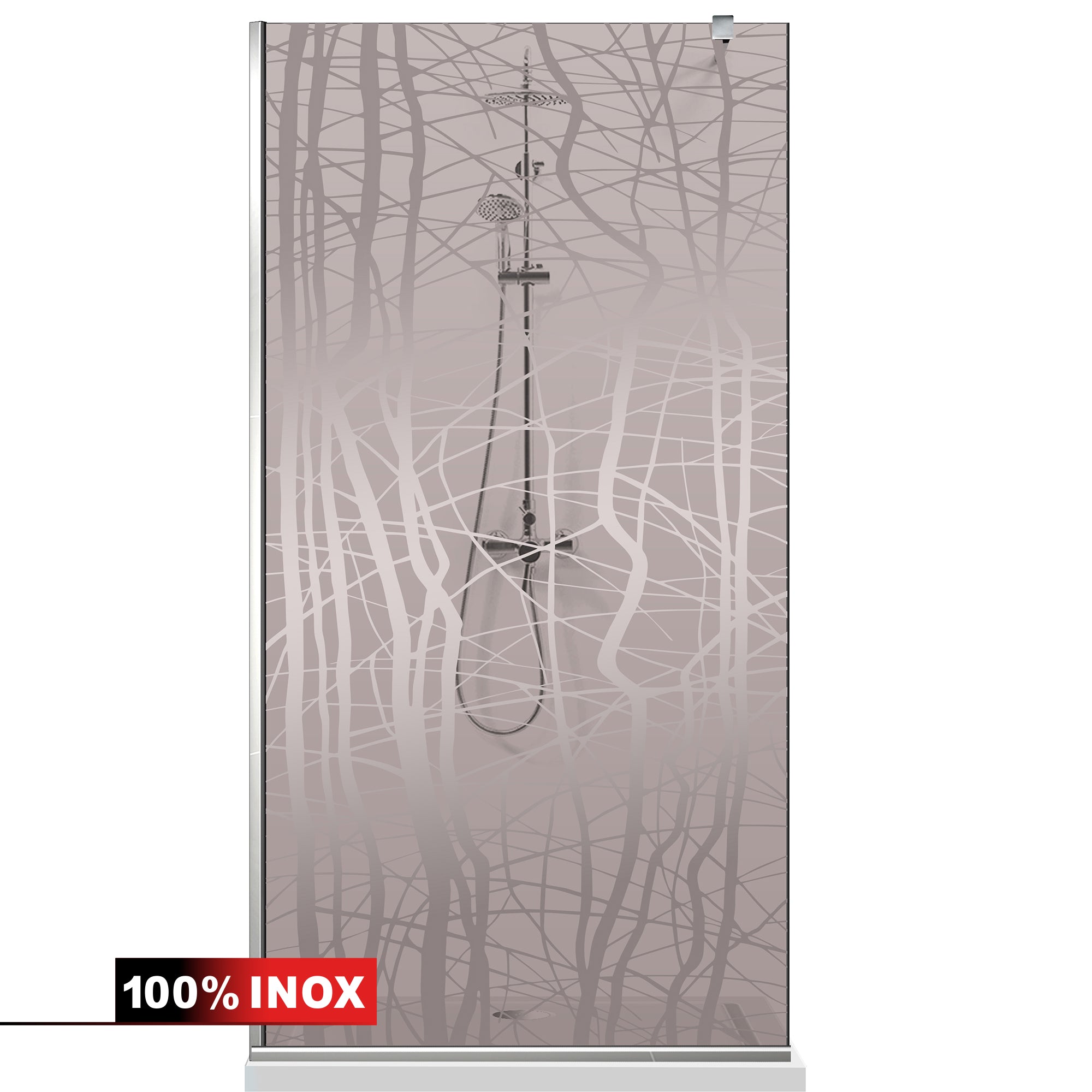 Shower Screens Walk-in, Shower wall Stainless steel, #Bronze #Bronze