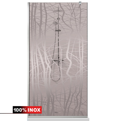 Shower Screens Walk-in, Shower wall Stainless steel, #Bronze #Bronze