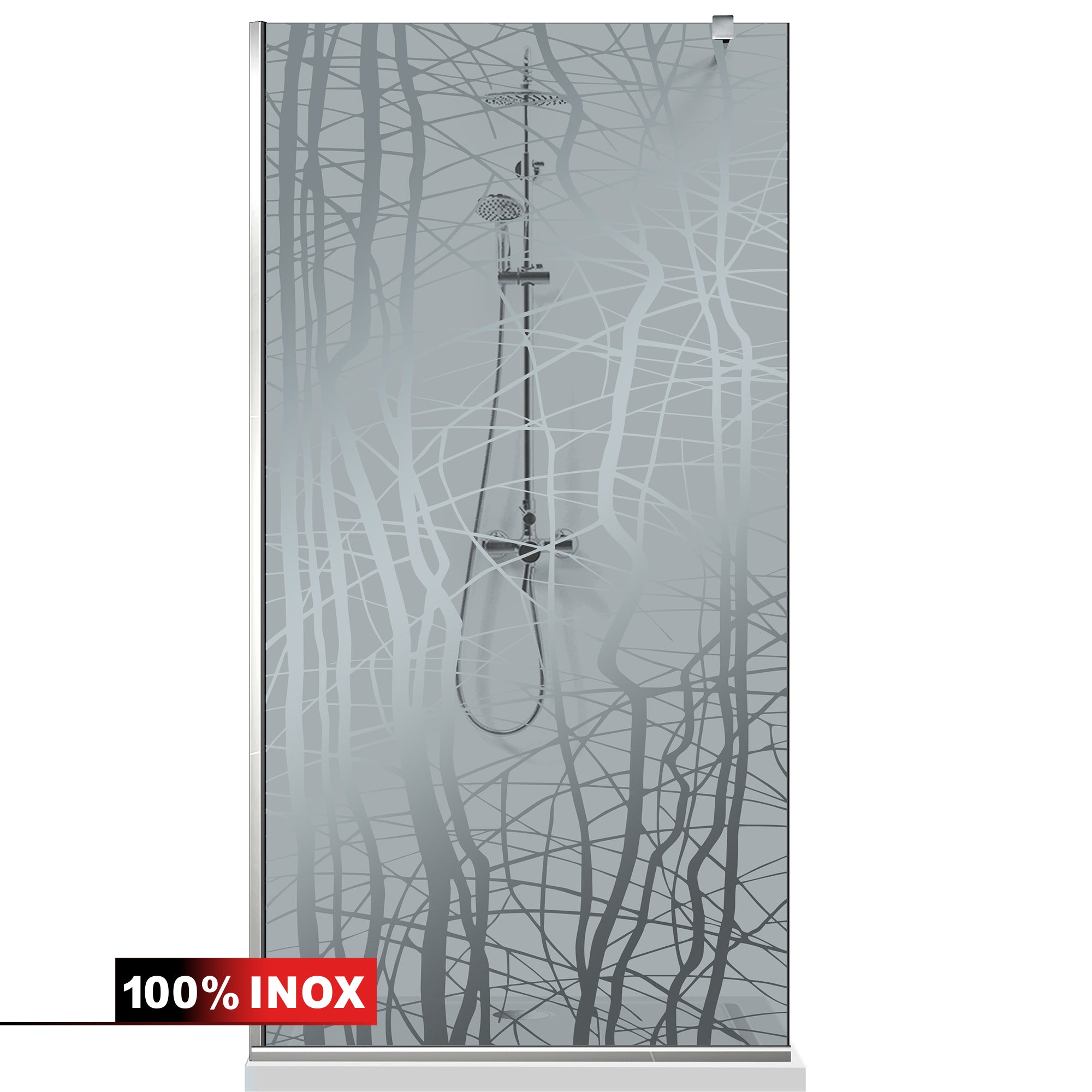 Shower Screens Walk-in, Shower wall Stainless steel, #Grey #Grey