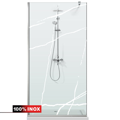 Shower Screens Walk-in, Shower wall Stainless steel, #Clear #Water-clear