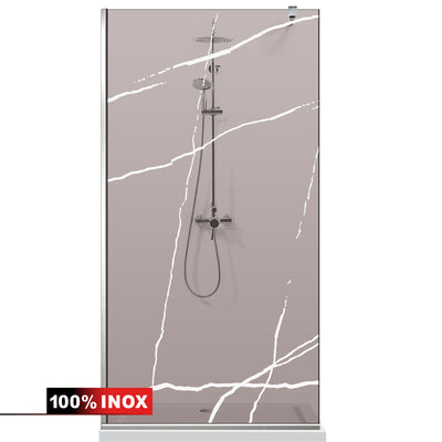 Shower Screens Walk-in, Shower wall Stainless steel, #Bronze #Bronze