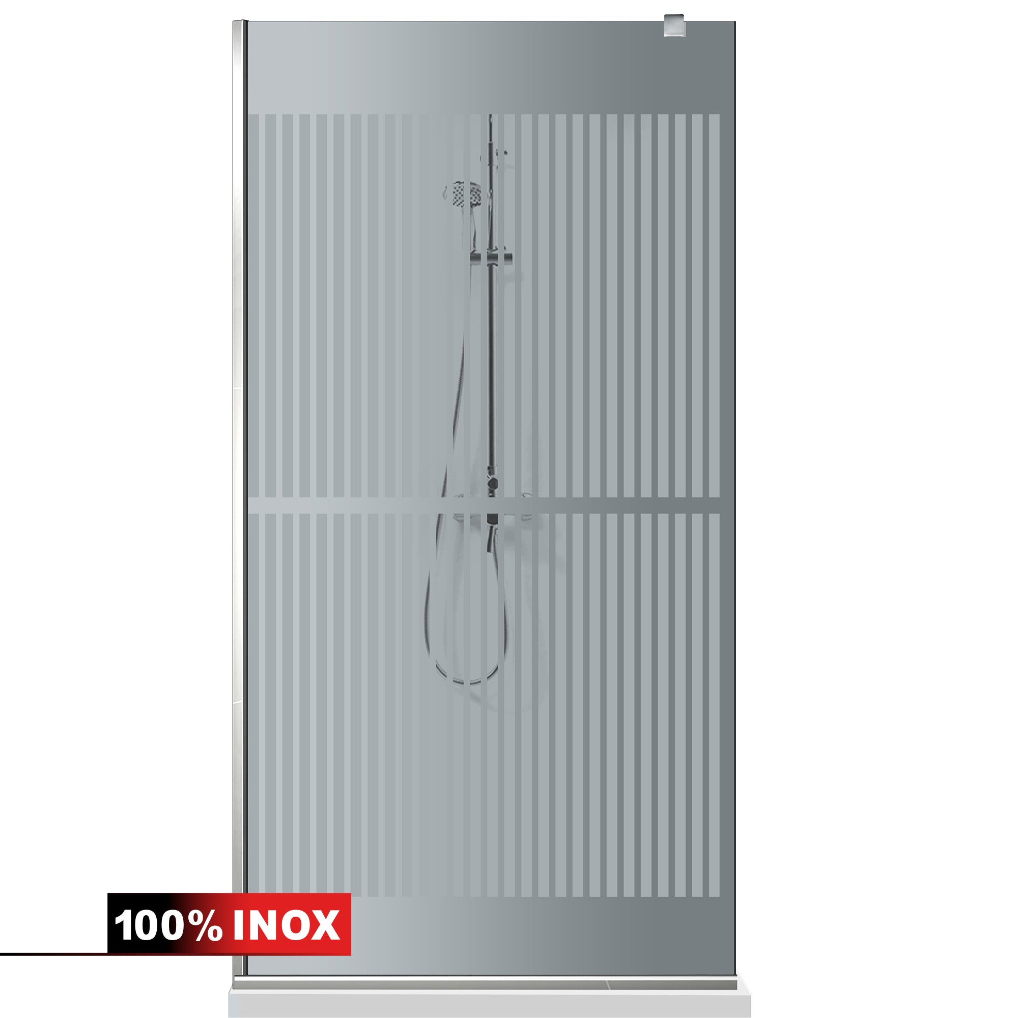 Shower Screens Walk-in, Shower wall Stainless steel, #Grey #Grey