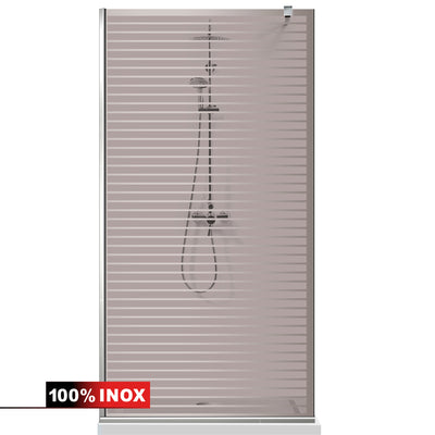 Shower Screens Walk-in, Shower wall Stainless steel, #Bronze #Bronze