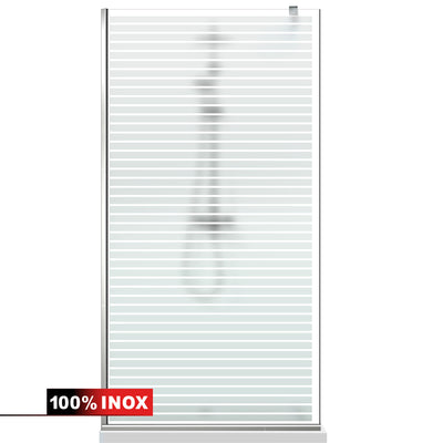 Shower Screens Walk-in, Shower wall Stainless steel, #Satin #Matt
