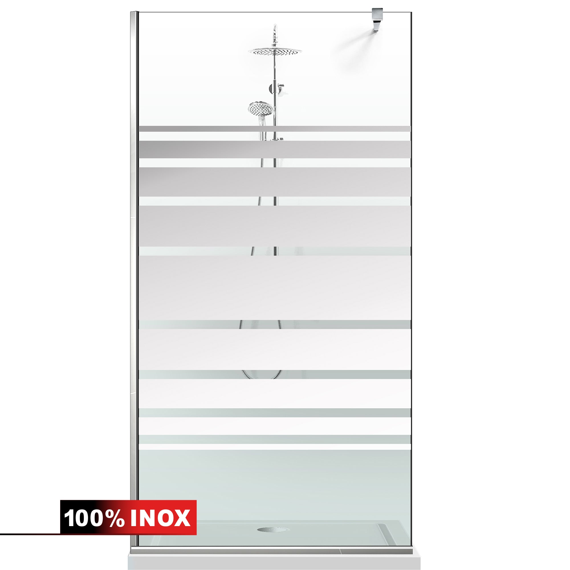 Shower Screens Walk-in, Shower wall Stainless steel, #Clear #Water-clear