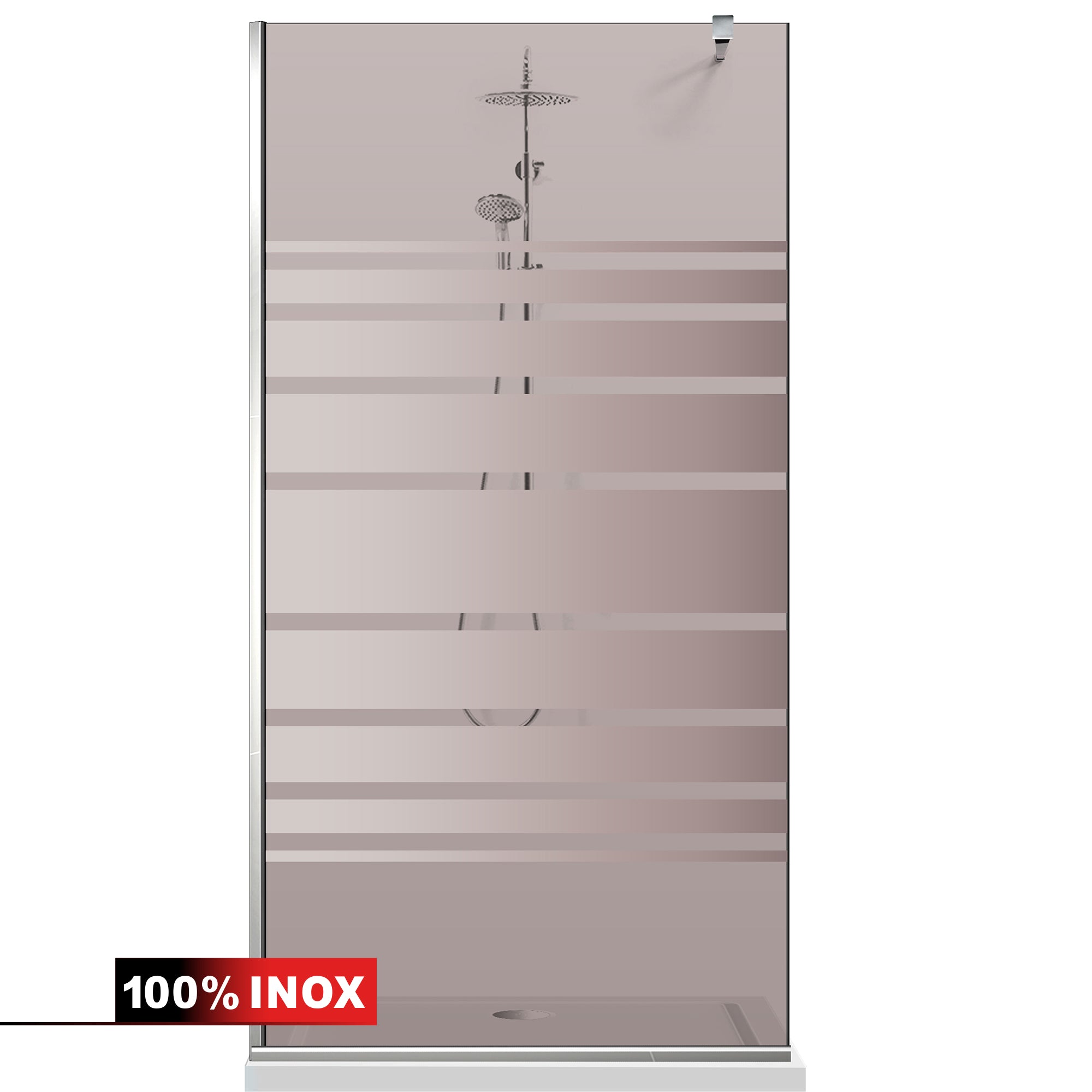 Shower Screens Walk-in, Shower wall Stainless steel, #Bronze #Bronze