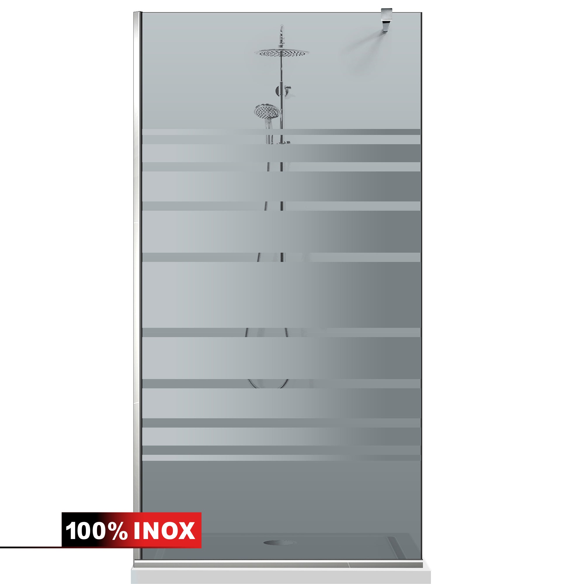 Shower Screens Walk-in, Shower wall Stainless steel, #Grey #Grey