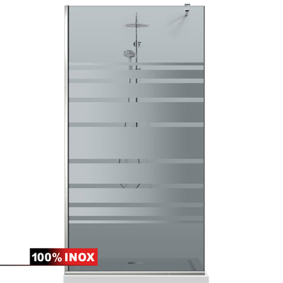 Shower Screens Walk-in, Shower wall Stainless steel, #Grey #Grey