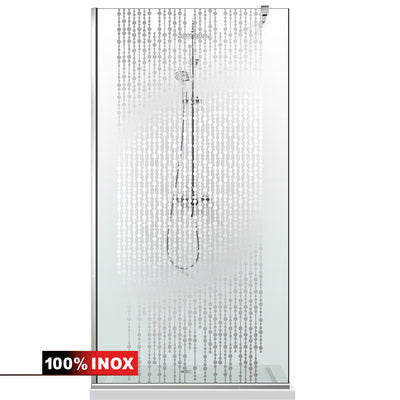 Paravan dus Walk-in, Perete dus  Inox, #Clara