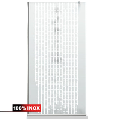 Paravan dus Walk-in, Perete dus  Inox, #Mata