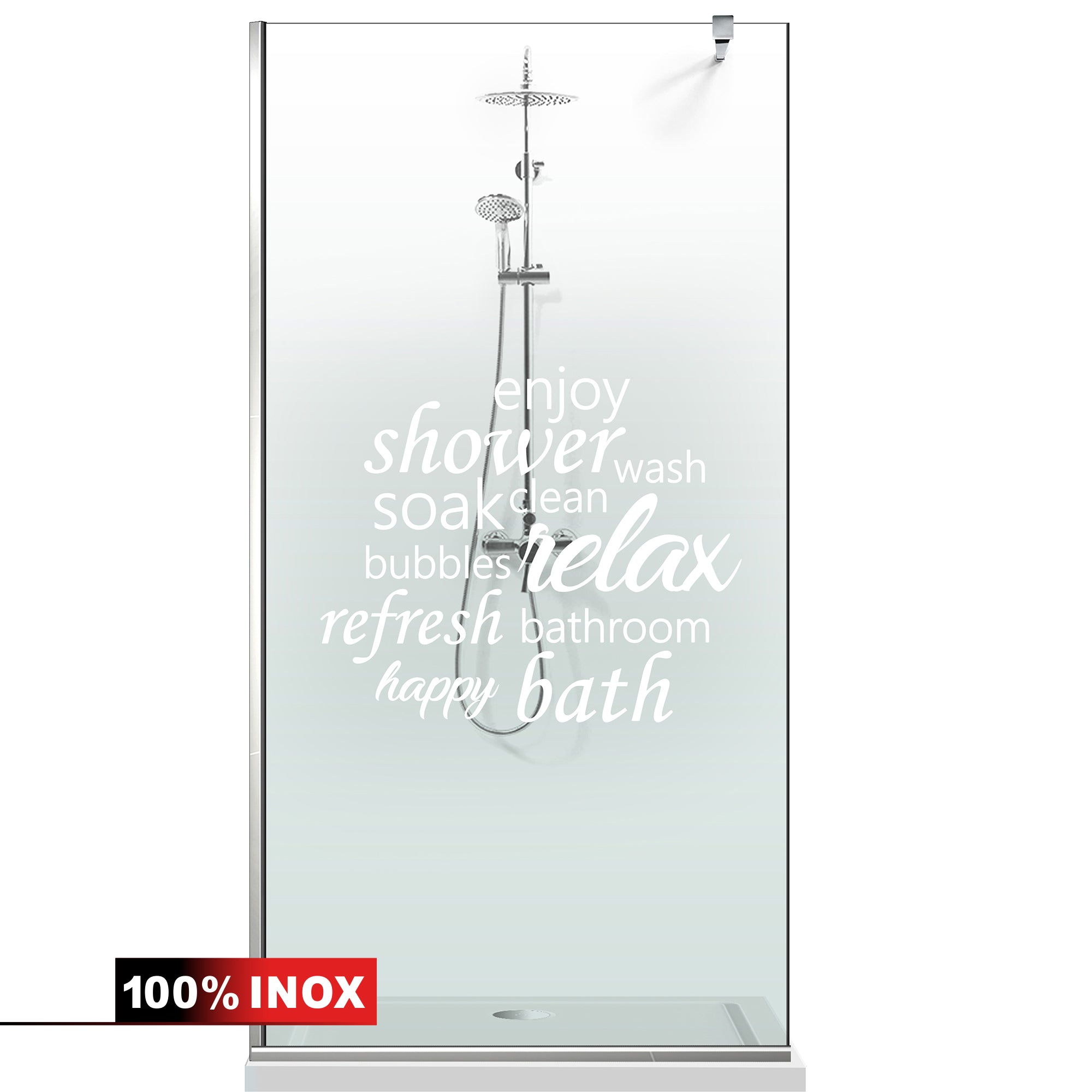 Shower Screens Walk-in, Shower wall Stainless steel, #Clear #Water-clear