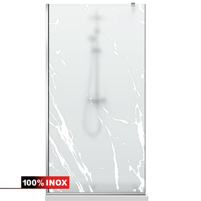 Shower Screens Walk-in, Shower wall Stainless steel, #Satin #Matt