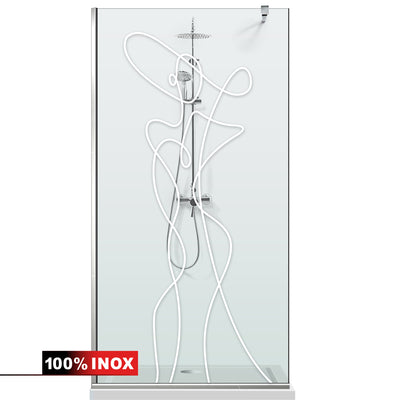 Shower Screens Walk-in, Black Shower Wall, #Clear #Crystal Clear
