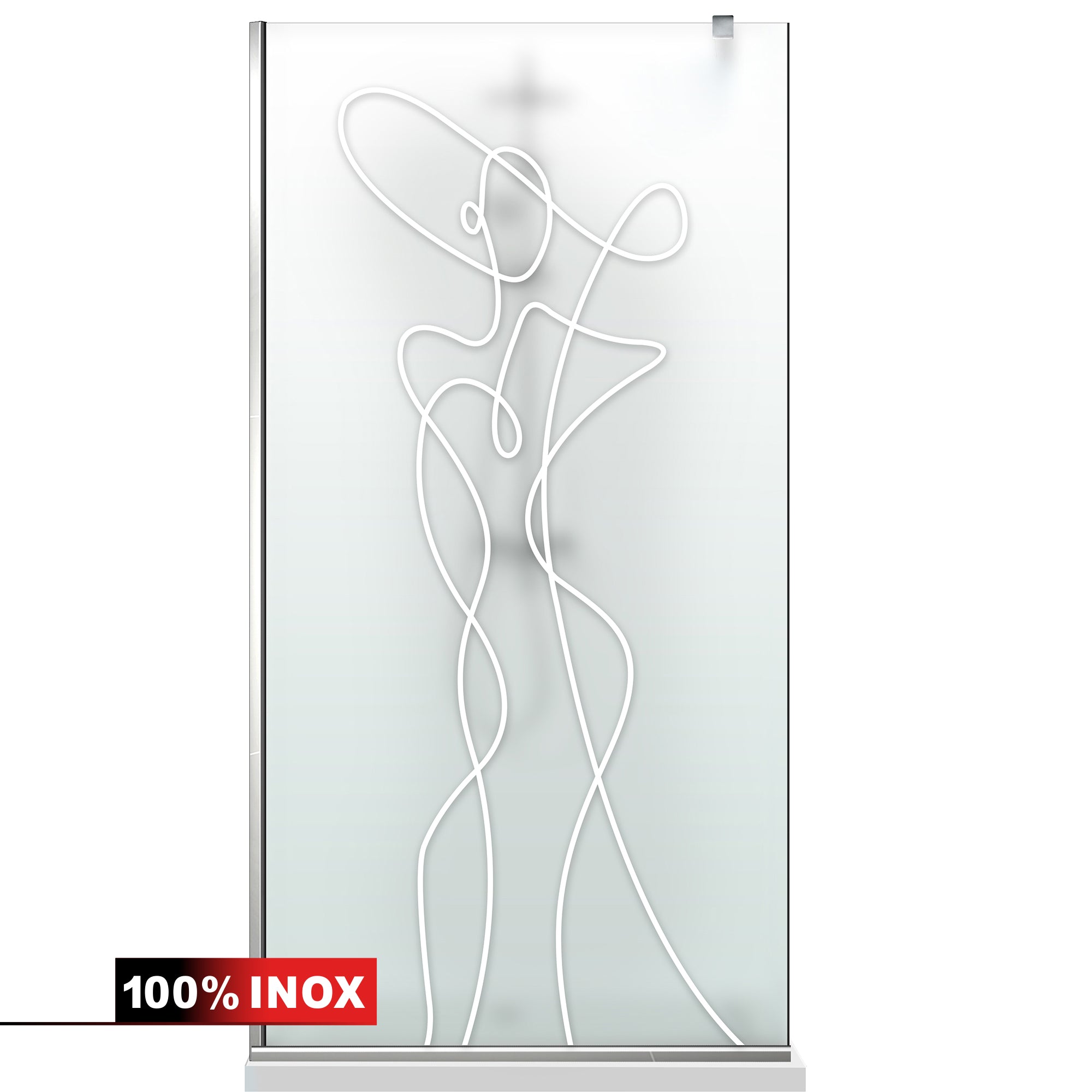 Shower Screens Walk-in, Shower wall Stainless steel, #Satin #Matt