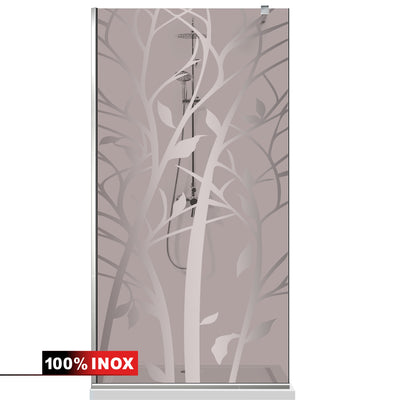 Shower Screens Walk-in, Shower wall Stainless steel, #Bronze #Bronze