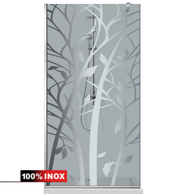 Shower Screens Walk-in, Shower wall Stainless steel, #Grey #Grey