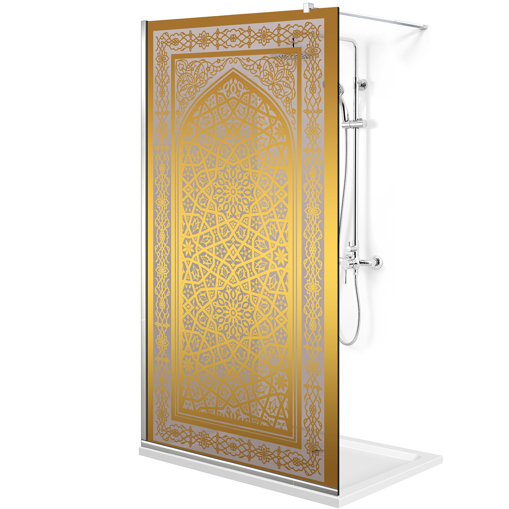 Shower Screens Walk-in, Shower Wall Gold, #Bronze #Bronze